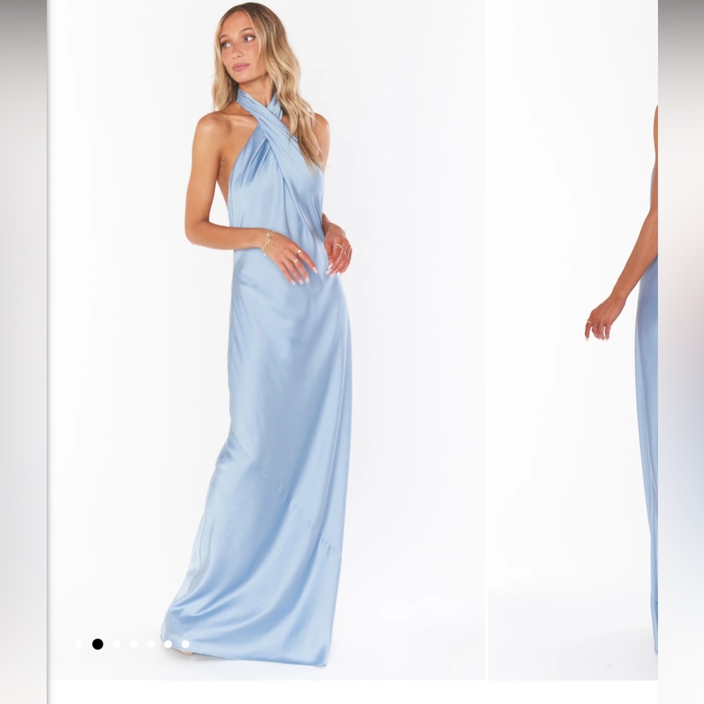 Show Me Your MuMu Light Blue Maxi Dress
